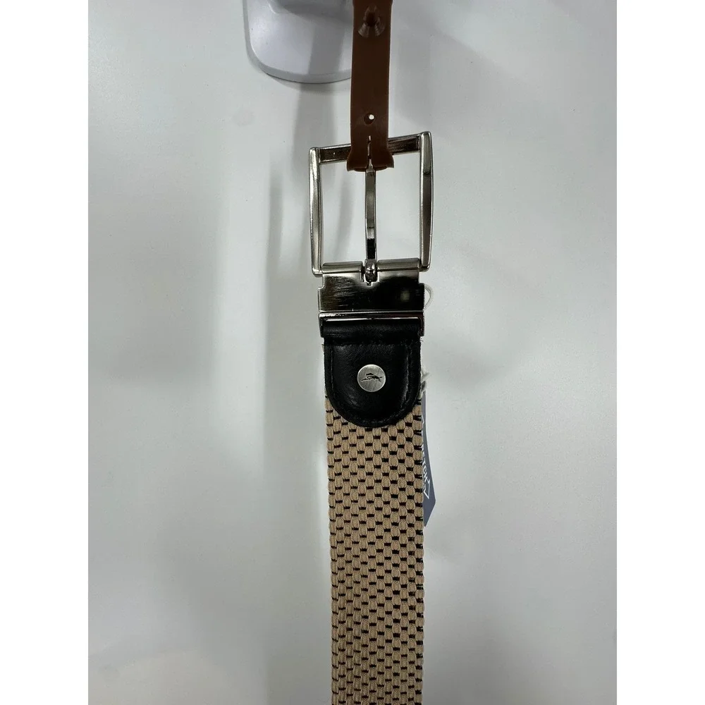 NWT Tommy‎ Bahama Men's XL42-44 Reversible Stretch Cord Belt Black Khaki